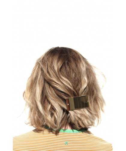 french hairclip in gold finish