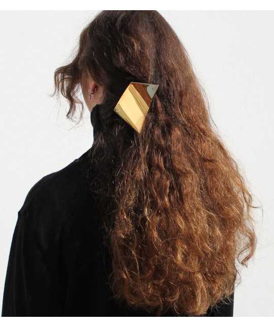 hairclip barrette in brass