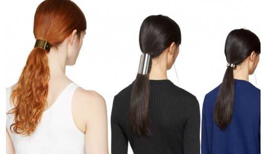 barrettes et accessoires pour cheveux Femme Accessoires Élastiques Accessoire pour cheveux Satin Acne Studios en coloris Bleu 